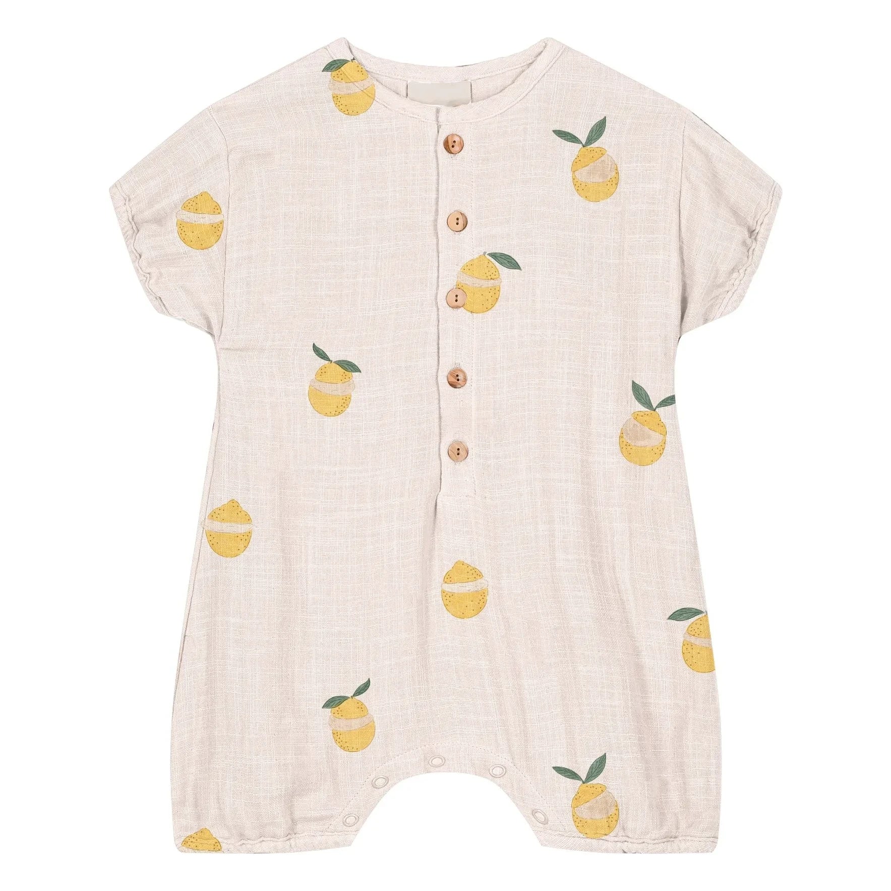 Studio Bohème - Romper Bebecito Lemons Organic Cotton | Ecru