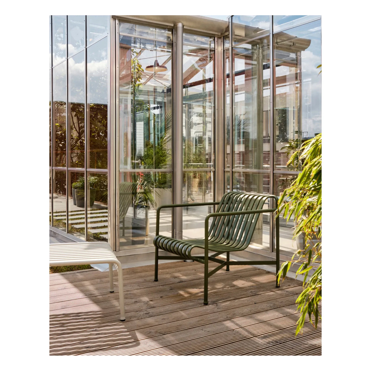 Hay - Palissade Lounge Chair, Designed by Ronan and Erwan Bouroullec | Olive Green