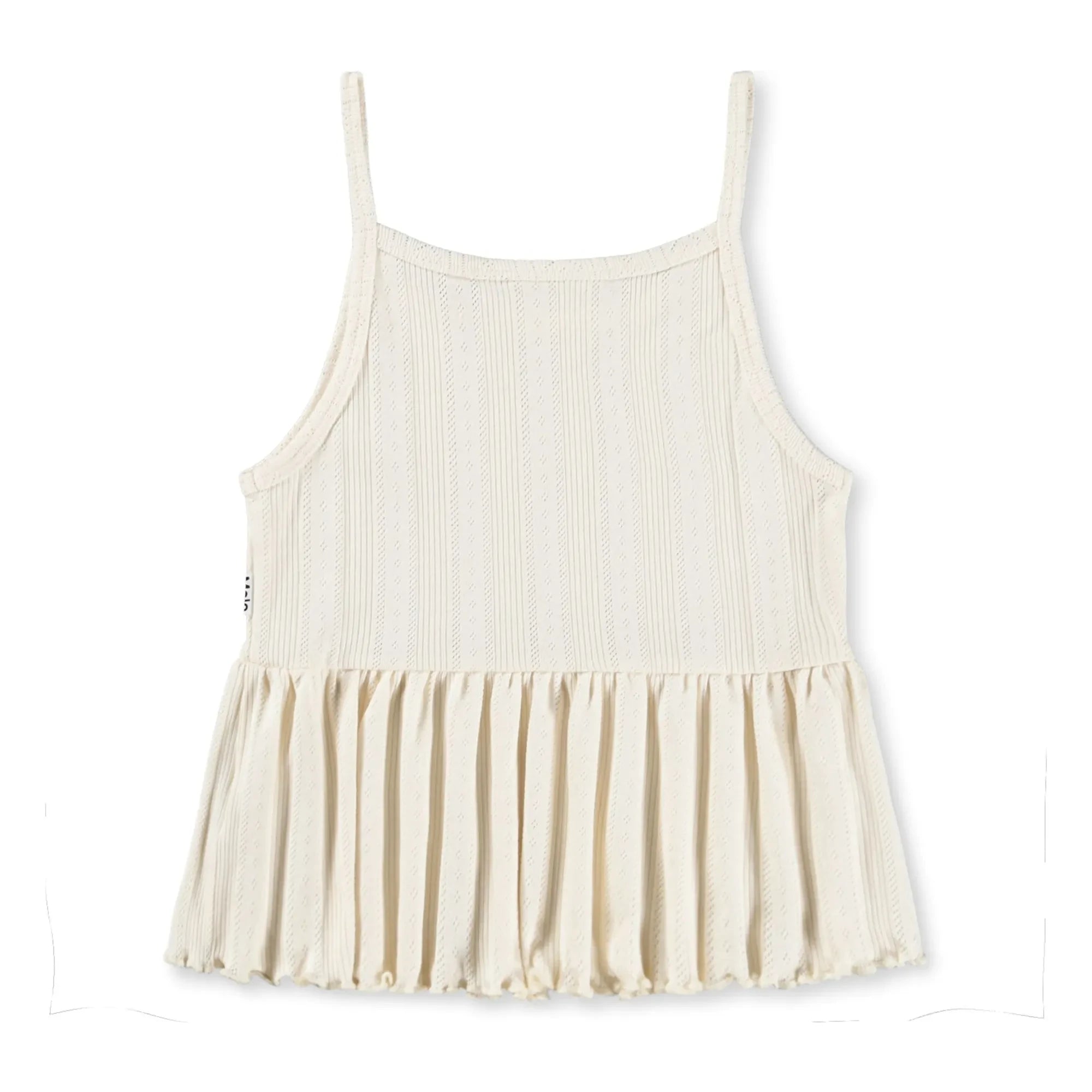 Molo - Rany Rüschen-Tanktop aus Bio-Baumwolle | Ivory