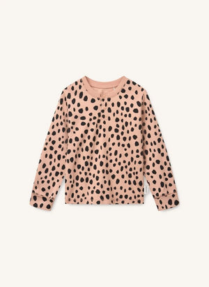 Liewood - Wilhelm Leopard Organik Pamuklu Pijama | Pembe