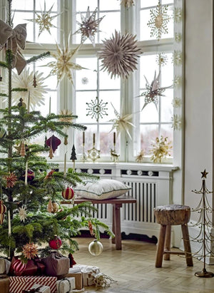 Bloomingville - Ruby Bow Weihnachtsdekoration | Beige