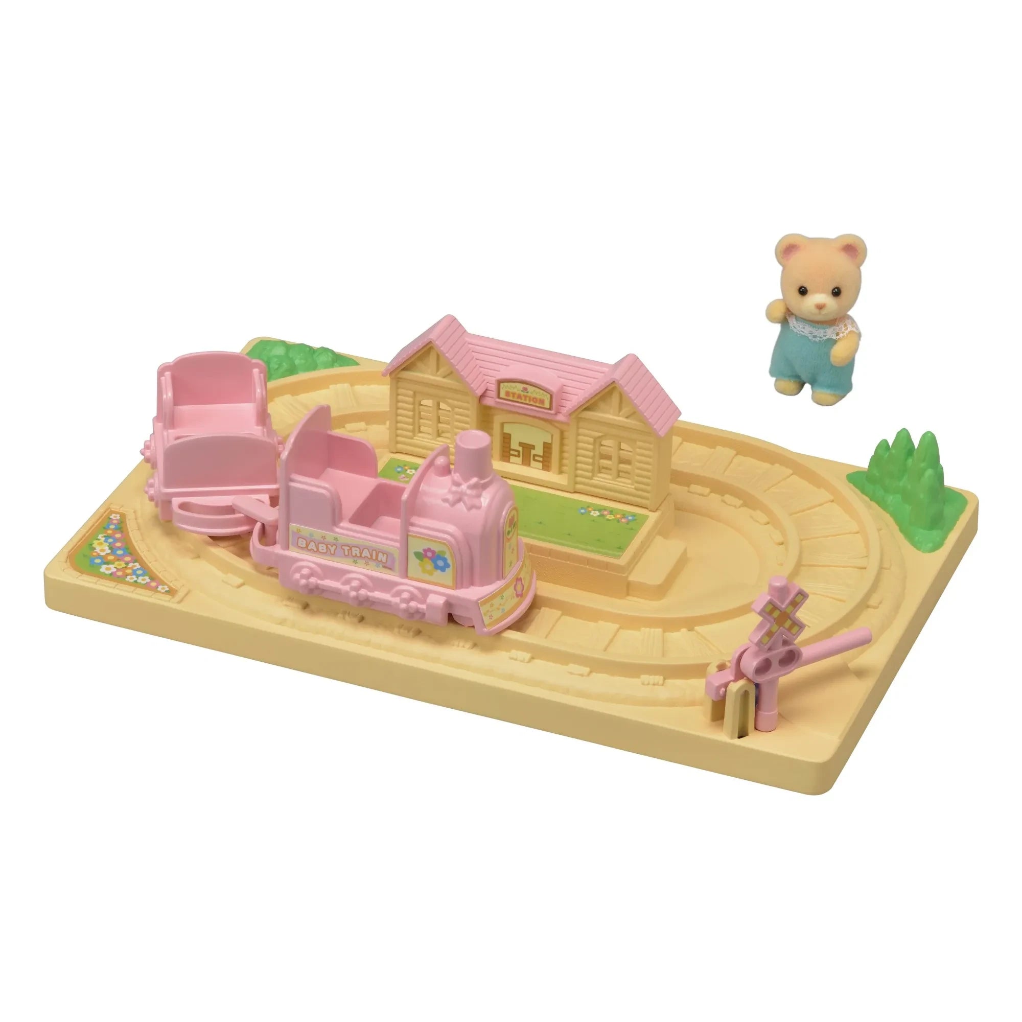 Sylvanian Families - Choo-Choo Train and Baby Bear Toy