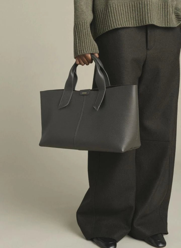 Soeur - Bolso de Cuero Suave | Acero