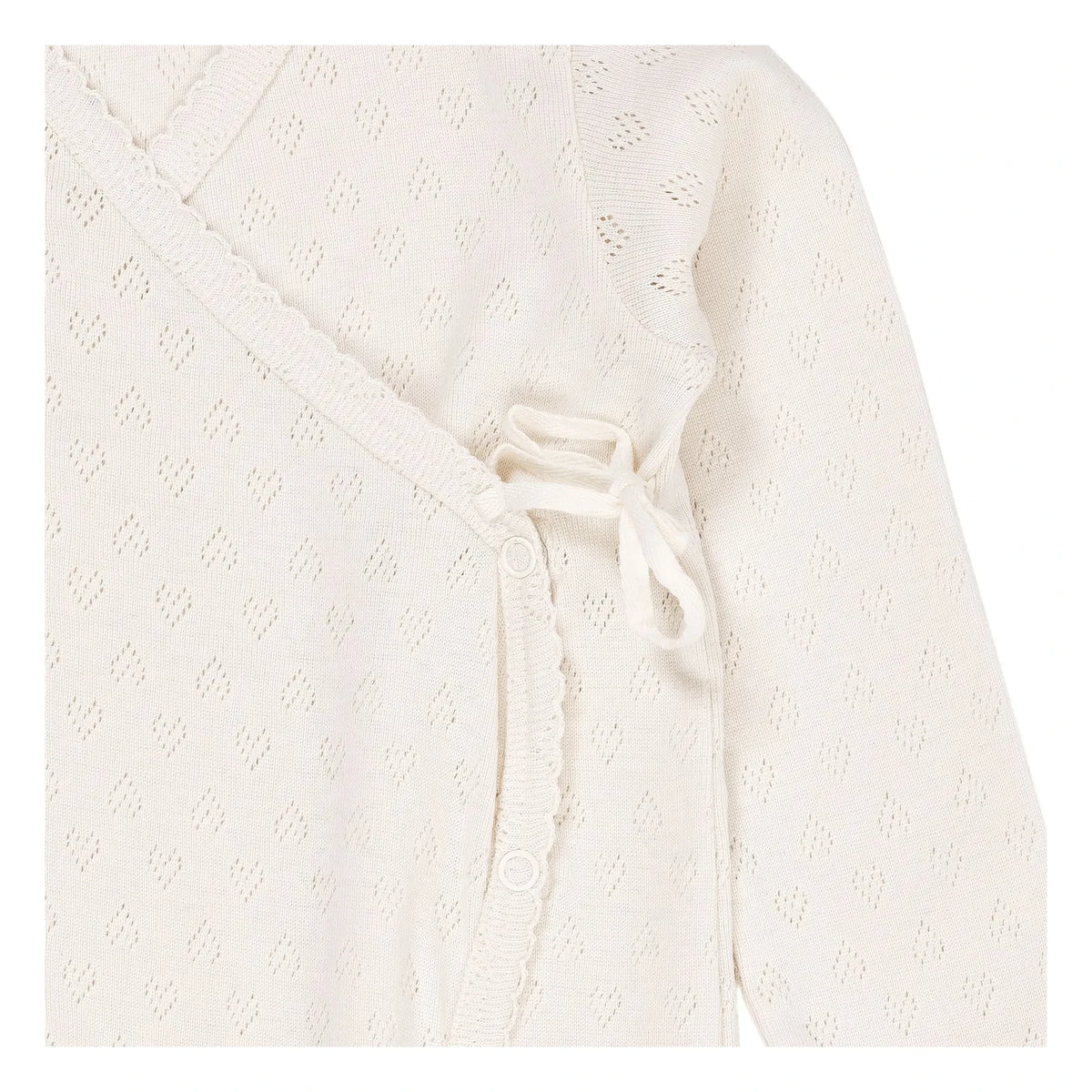 Copenhagen Colors - Pyjama aus Bio-Baumwolle Pointelle | Creme