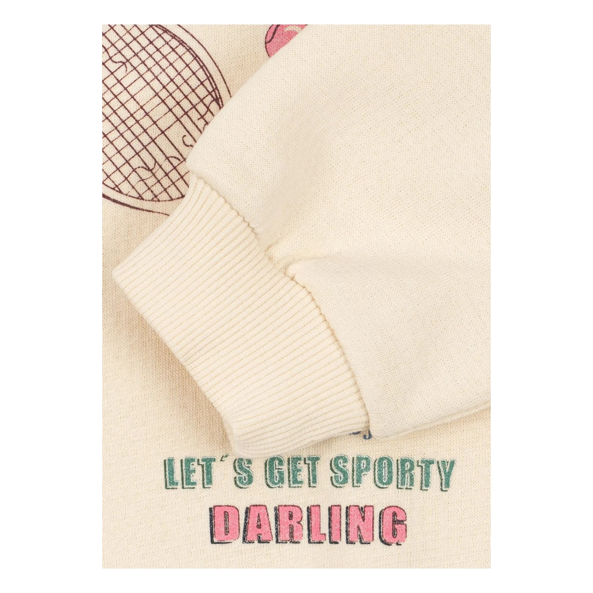 Konges Sløjd - Loupy Match Bio-Baumwoll-Sweatshirt | Creme