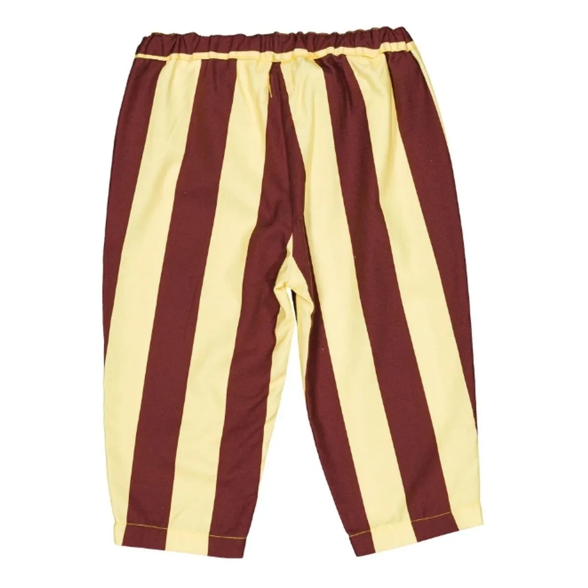 Loir - Nini Striped Organic Cotton Trousers | Burgundy