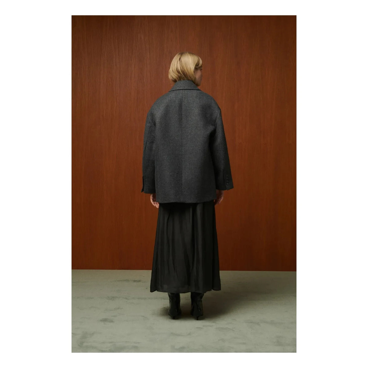 BELLEPIECE - Claude Silk skirt | Steel