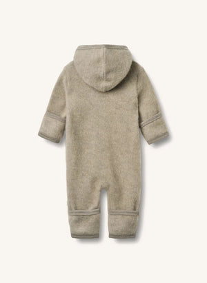 Wheat - Ata Merino Yün Fermuarlı Tek Parça | Yeşil