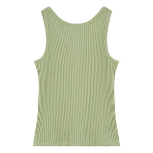 Hundred Pieces - Lana Textured Tank Top Organic Cotton | Almond Green