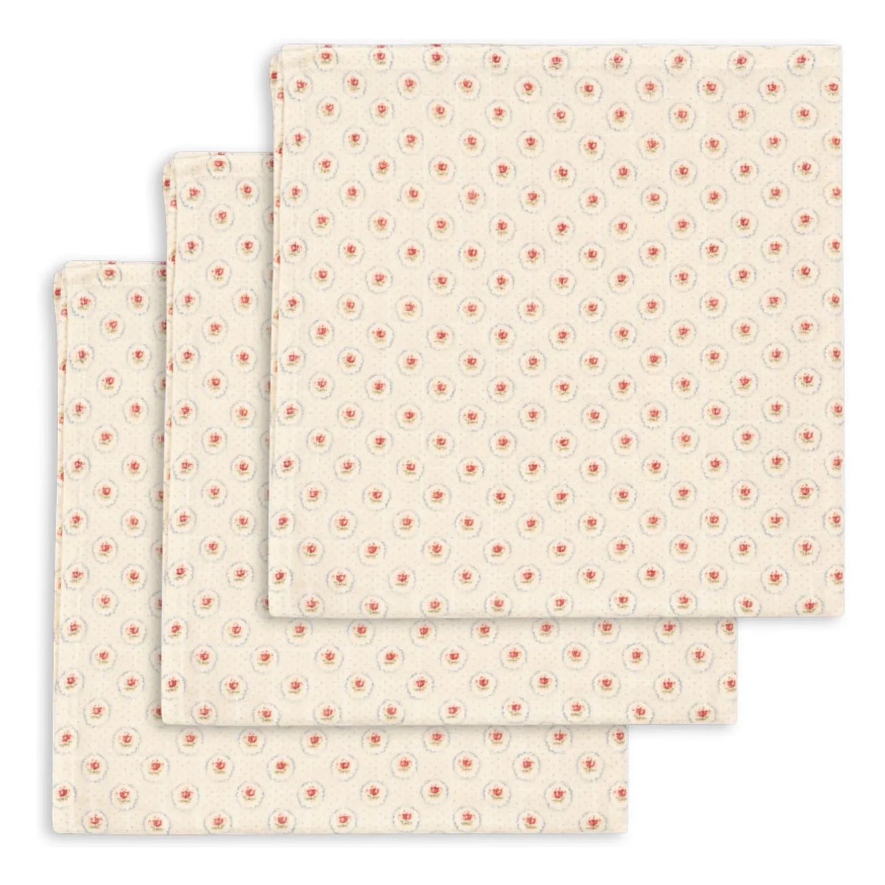 Konges Sløjd - Mirage organik pamuk bez bebek bezi - 3'lü Set | Ekru