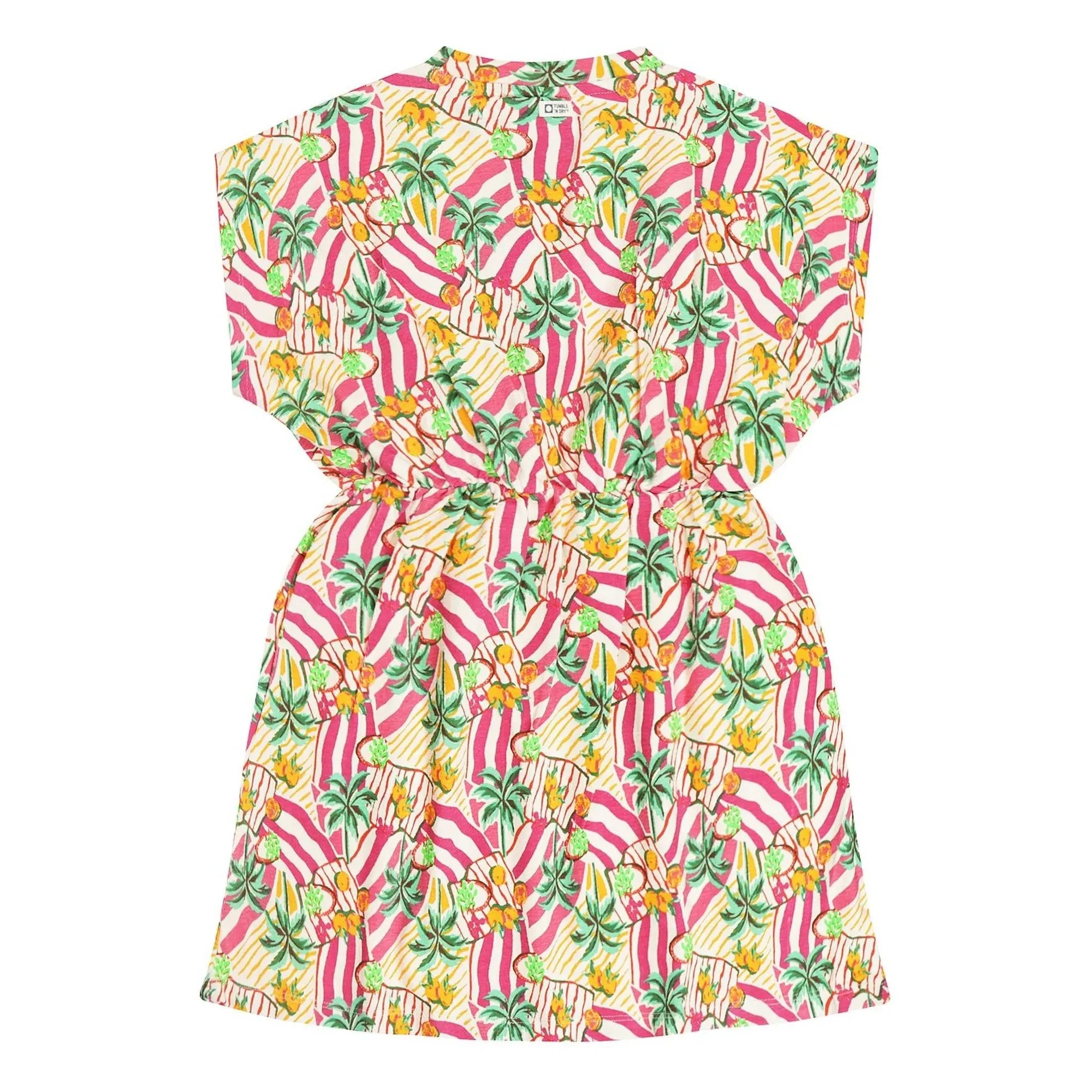 Tumble N'Dry - Vestido Marilia Palm Algodón orgánico | Rosa