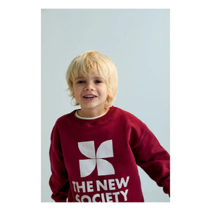 the new society - Sudadera con logo | Burdeos