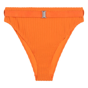 Icone - Sergio Yüksek Belli Fitilli Jersey Alt | Turuncu