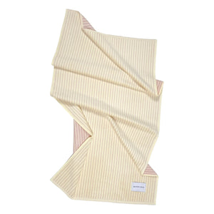 Maison Deux - Striped bath towel | Yellow