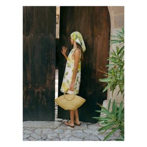 Peony – Leinen-Shiftkleid | Gelb