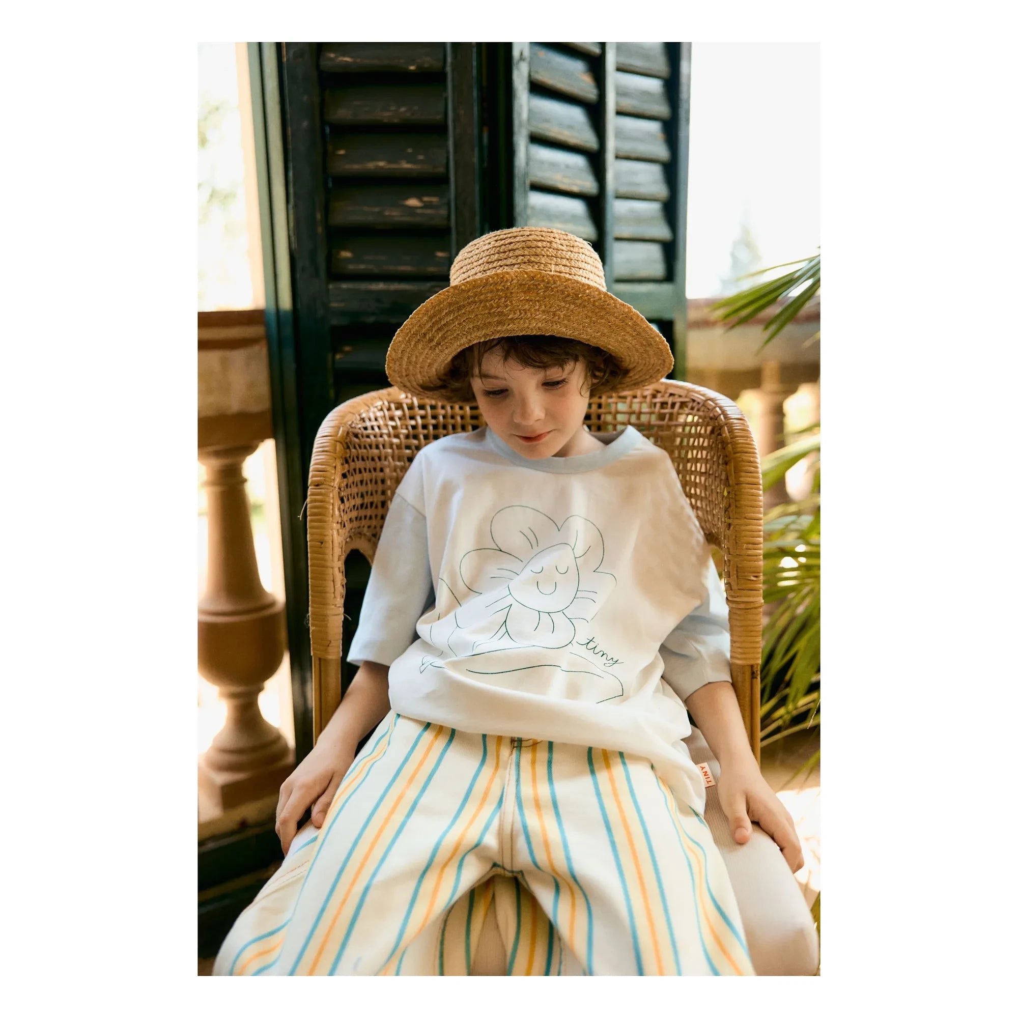 Tinycottons - Camiseta Fleur Coton Bio | Blanco