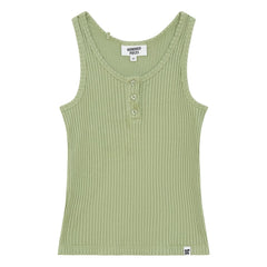 Hundred Pieces - Lana Textured Tank Top Organic Cotton | Almond Green