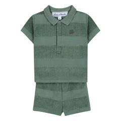 Tartine et Chocolat - Conjunto de polo, pantalón corto y toalla | Caqui