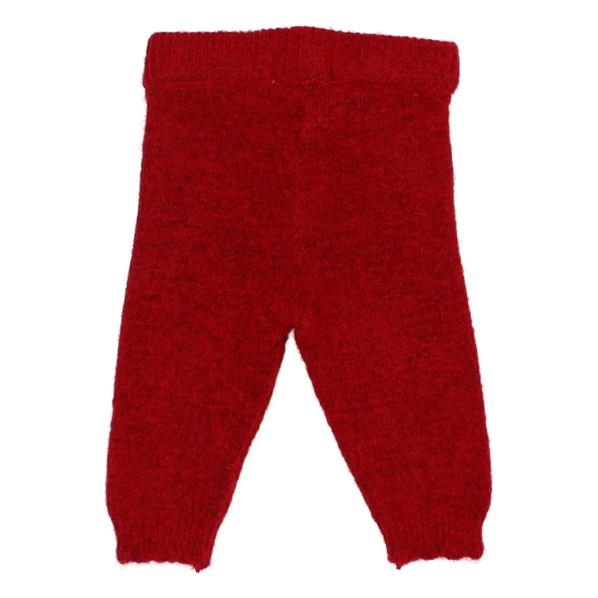 Búho - Leggings de punto para niña con cereza y rojo