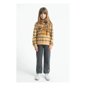 Piupiuchick - Çizgili Organik Pamuklu Sweatshirt | Sarı