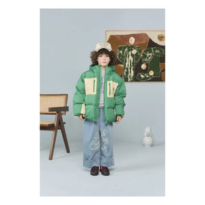 The Animals Observatory - Roadrunner Farbblockierte Jacke aus recycelten Fasern | Grün