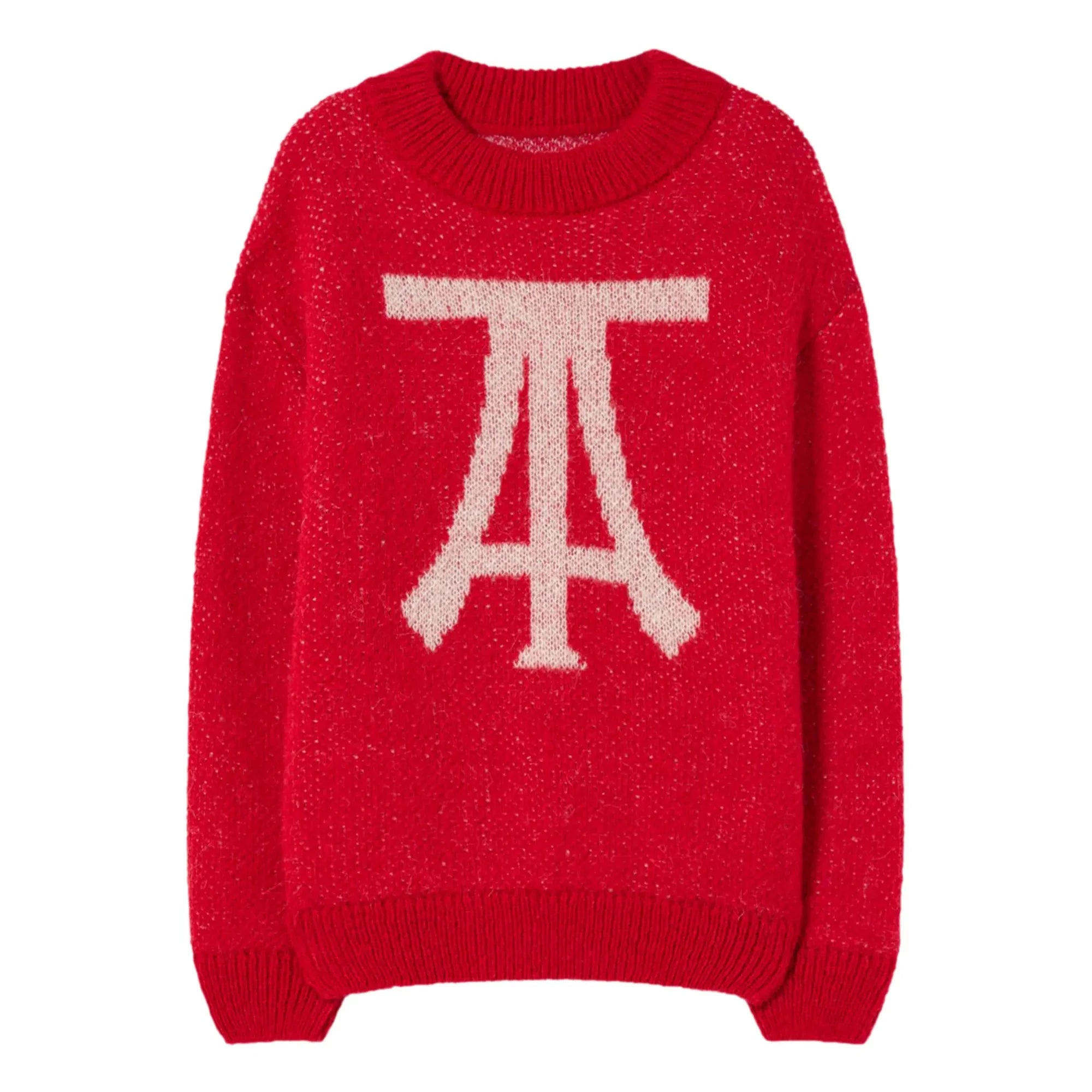 The Animals Observatory - Plain Bull Pullover - The Animals Observatory X Smallable Exklusiv | Rot