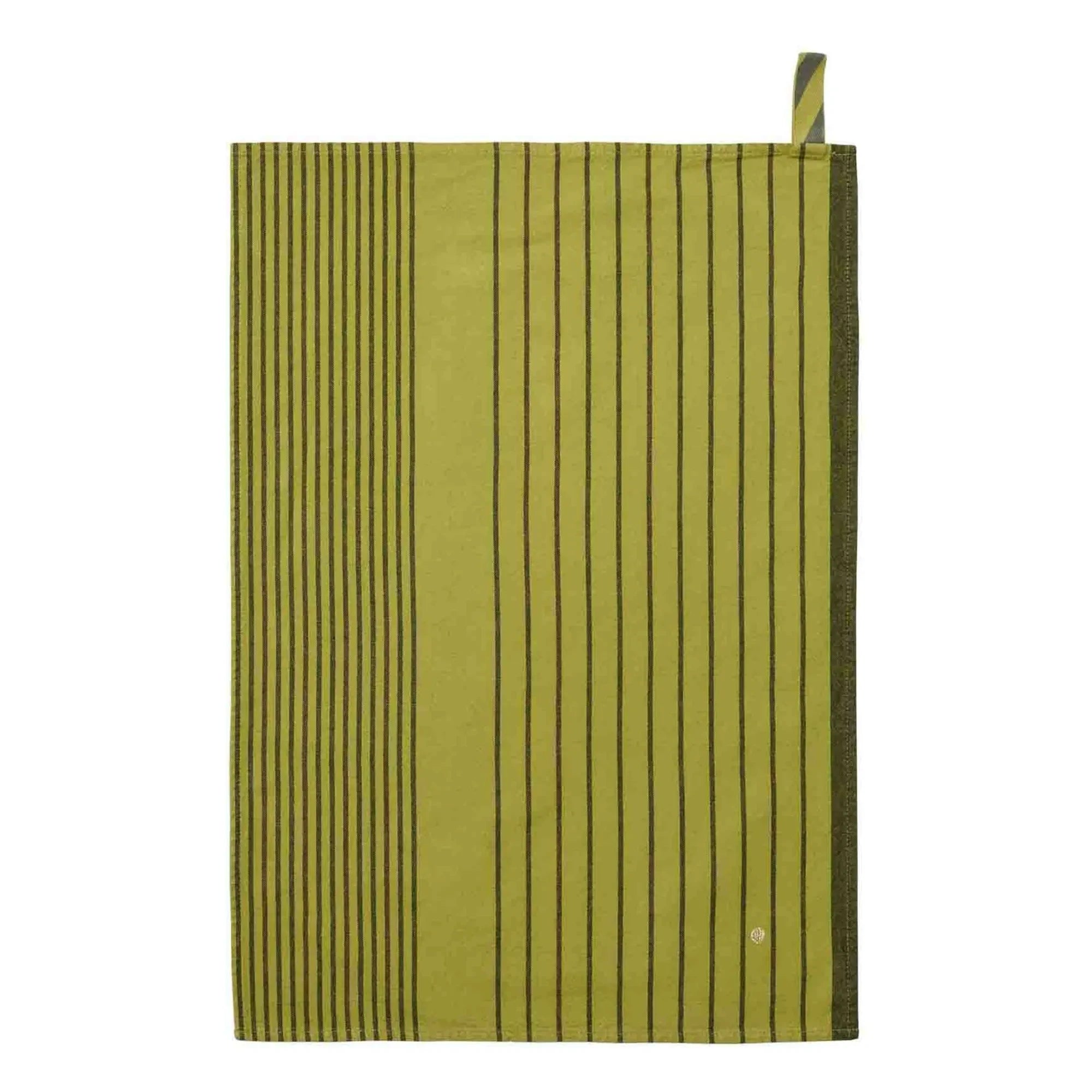 La cerise sur le gâteau - Piero Organic Cotton Striped Kitchen Towel | Pistachio Green