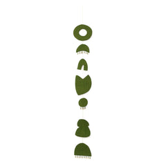 Muskhane - Quilted felt mobile | Dark green