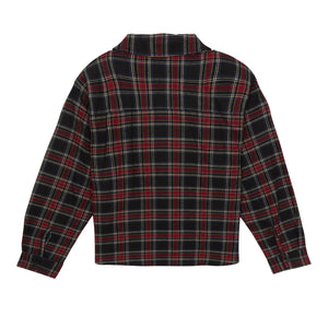Finger in the nose - Aliki Kareli Gömlek | Bordo