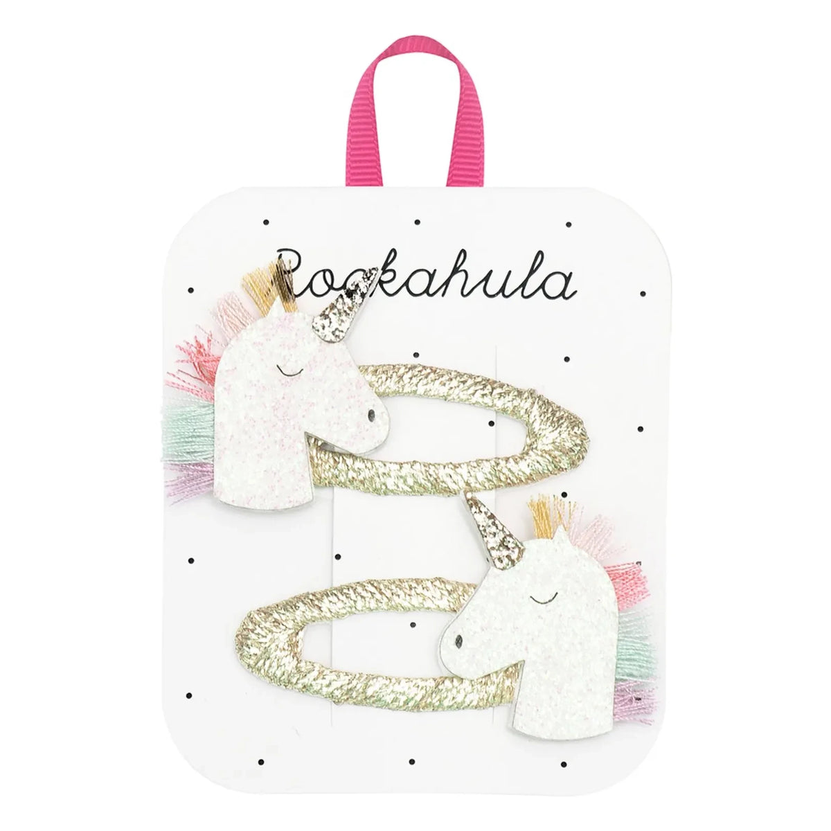 Rockahula Kids - 2 Unicorn saç tokası seti | Altın