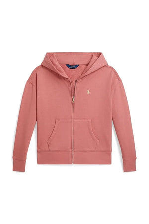 Sudadera con capucha de algodón con cremallera Polo Ralph Lauren para niños