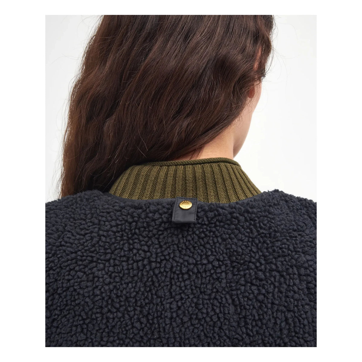 Barbour - Chaleco sin mangas Dulsie Shearling | Negro