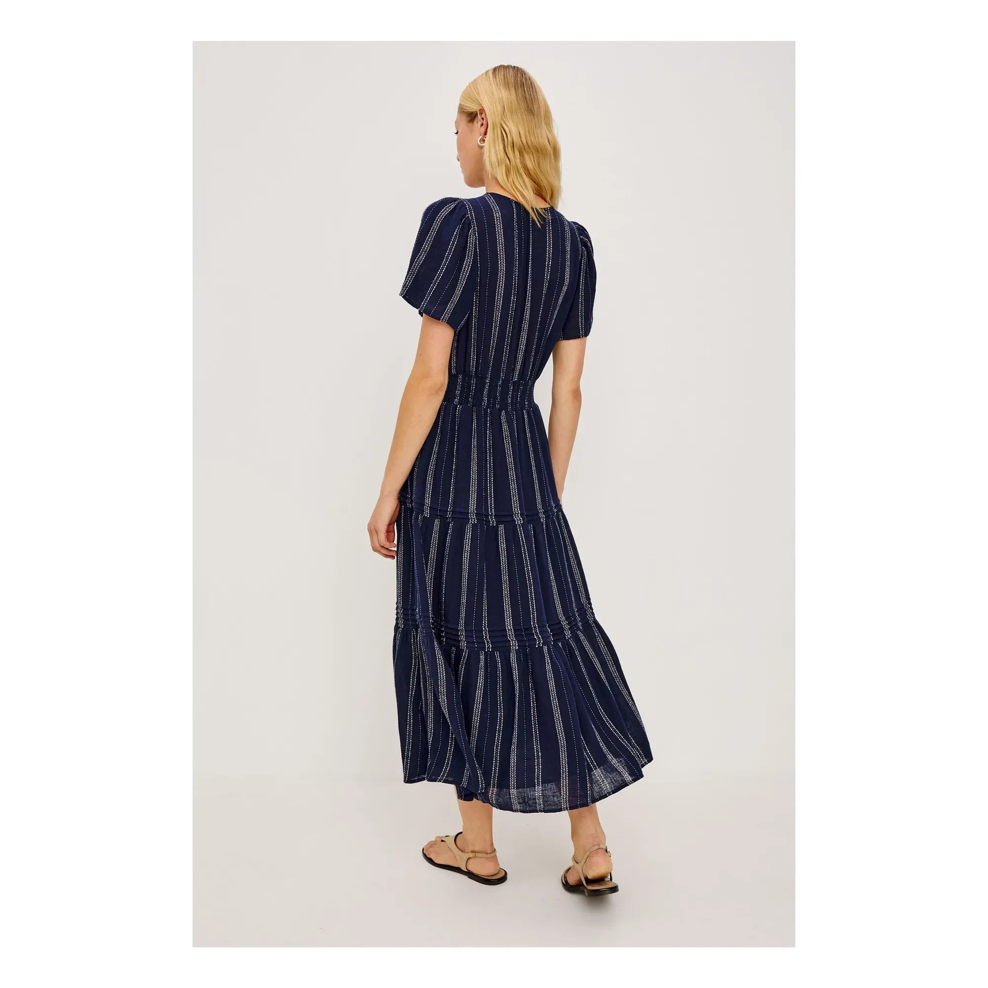 Rails - Vestido a rayas Cannes | Azul marino