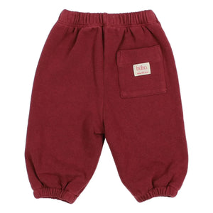 Búho - Bordo Jogger Kordonlu Kadife