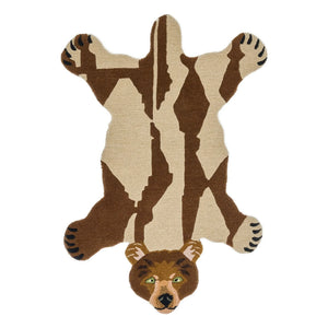 Doing Goods - Wool Bear Rug | Brown
