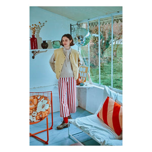 Poudre Organic - Pantalón Cherry a rayas | Rojo