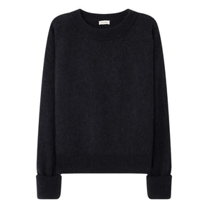 American Vintage - Suéter de alpaca y lana con cuello barco Vitow | Negro