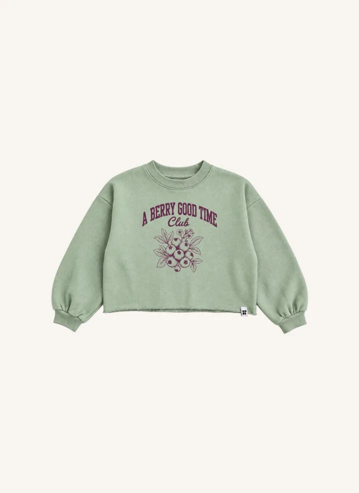 Hundred Pieces - Belmont Blueberry Sudadera Orgánica de Algodón | Verde