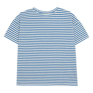 The Campamento - Camiseta Oversize a Rayas | Azul
