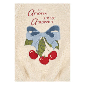 Konges Sløjd - Jazz Sherpa Jacke Cherry recycelte Fasern | Creme