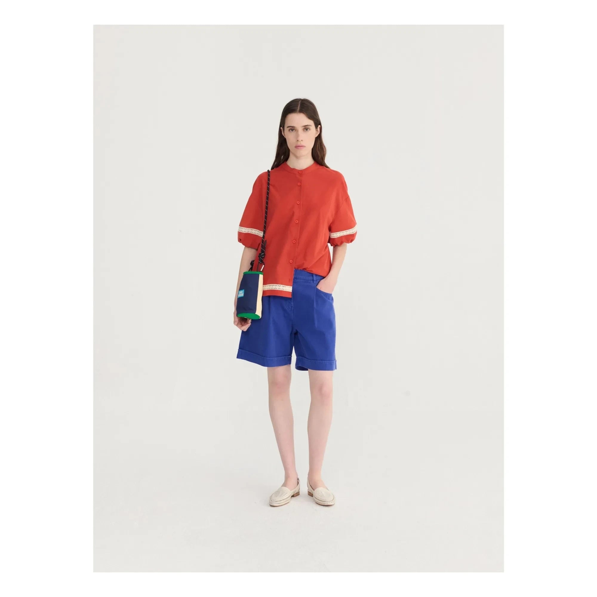 Bobo Choses - Bio-Baumwolle Bermuda Shorts | Blau
