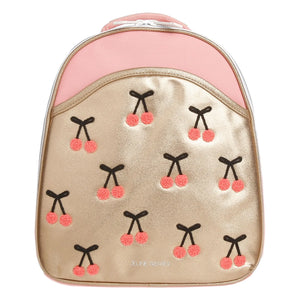 Jeune Premier - Ralphie Cherry Pompon Backpack | Gold