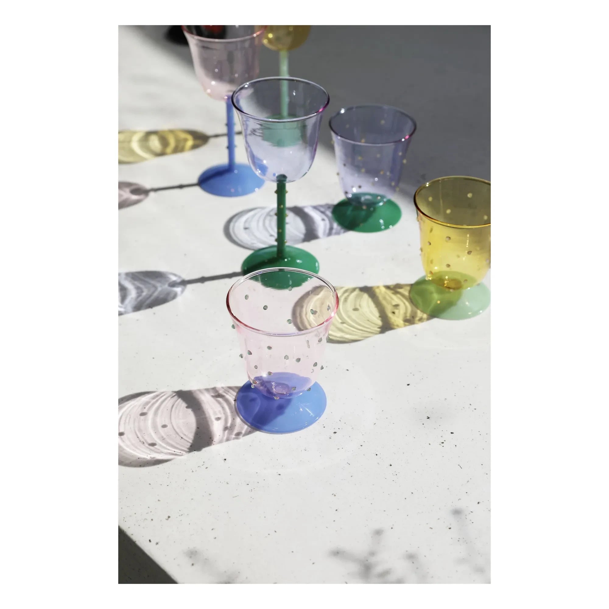 &Klevering - Vasos Dot - Juego de 2 | Amarillo