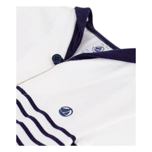 Petit Bateau - Polo yaka tişört Organik pamuk | Beyaz
