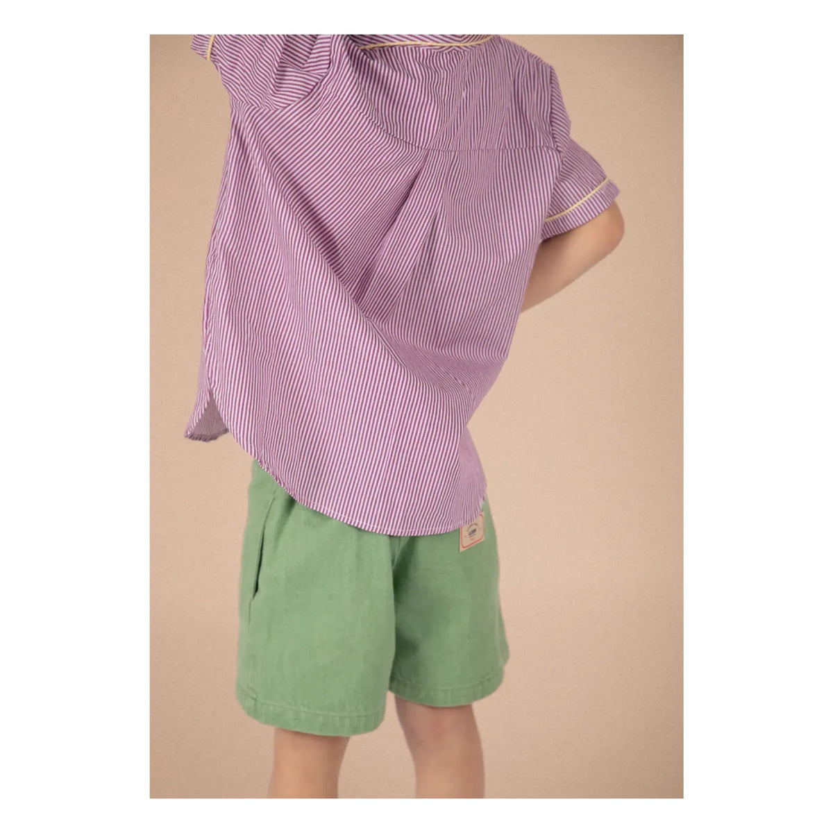 Loir - Striped Paco Shirt | Purple
