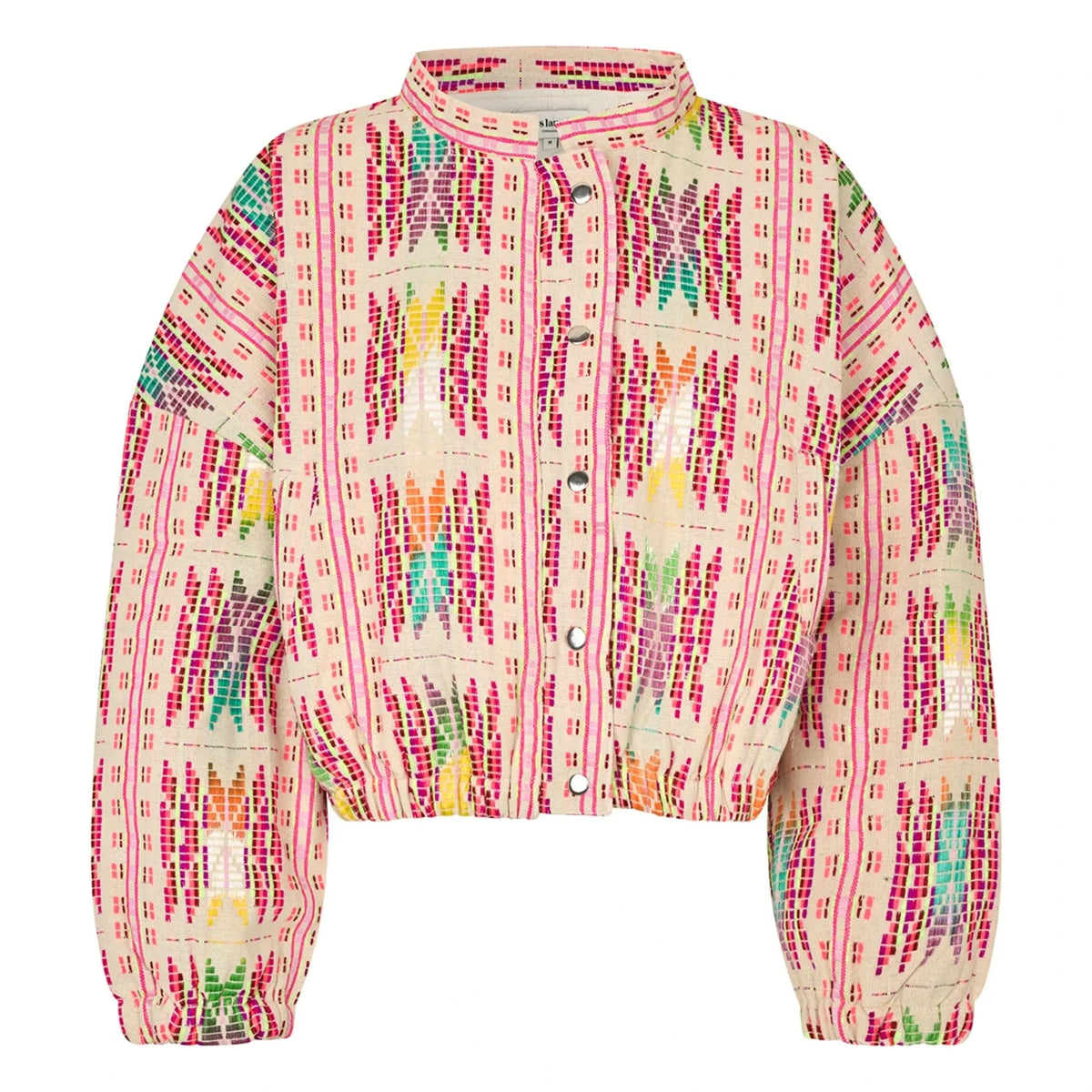 Lollys Laundry – Rosa Baumwoll-Lama-Jacke