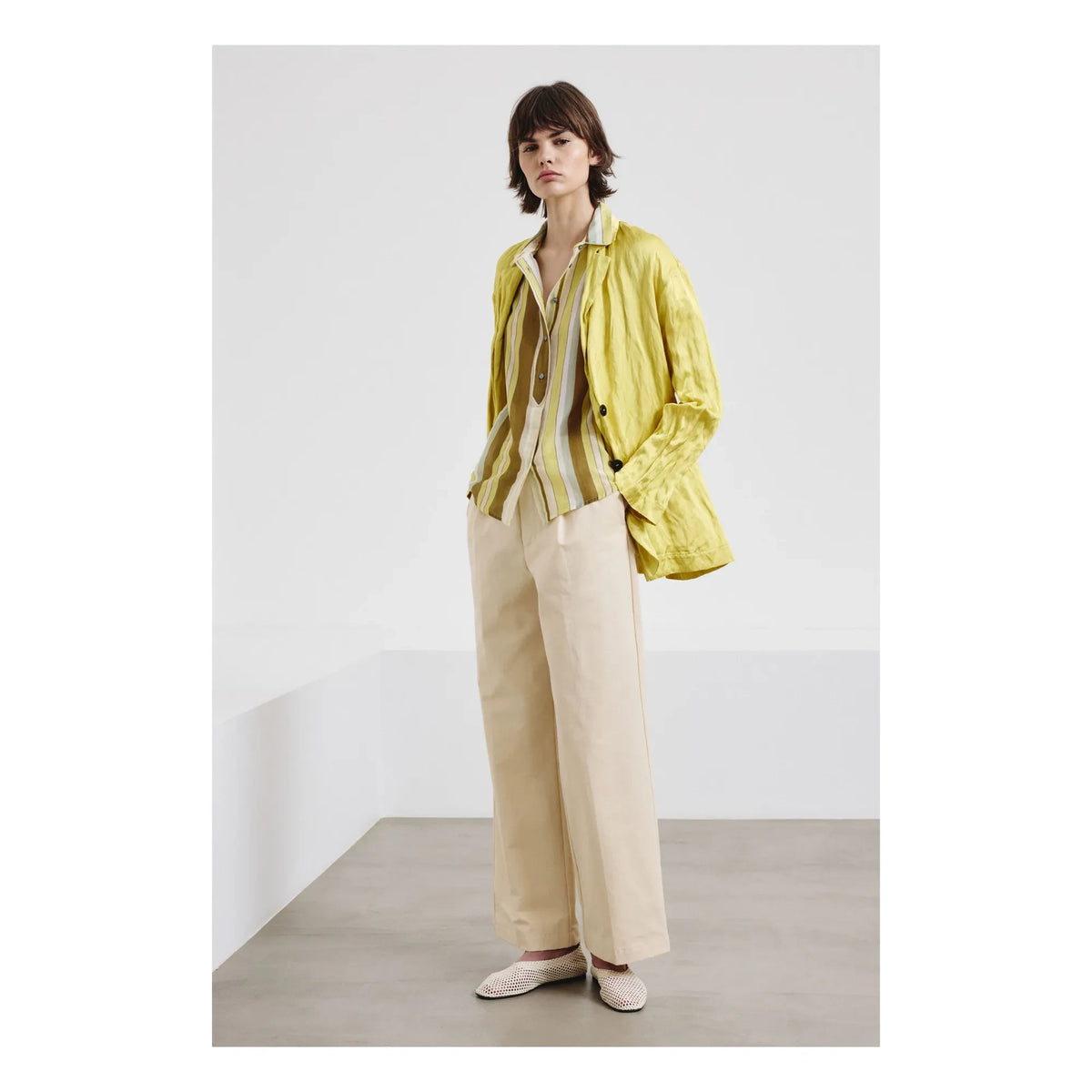 Pomandère - Camisa de popelín | Verde anís