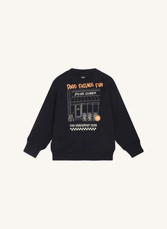Tumble N'Dry - Keighley Organik Pamuklu Sweatshirt | Gece mavisi