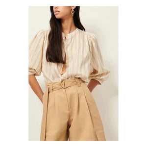 Sessùn - Striped Blouse | Light blue