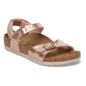 BIRKENSTOCK - Rio AS Çocuk Birko-Flor Kız Sandaletleri | Champagne Rosé